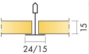 Потолочная панель ALAID A T24/T15 1200х600х15мм