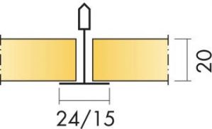 Потолочная панель Фокус A XL NE Т24 2400х600х20 (Н5) микрорельефная