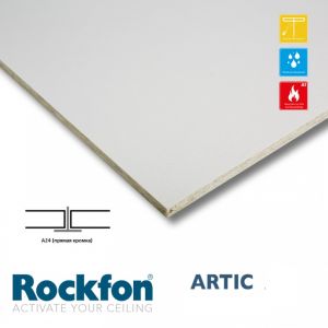 Потолочная плита Рокфон Artic белая A15/24 600х600х15